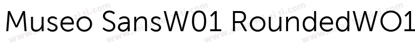 Museo SansW01 RoundedWO1字体转换